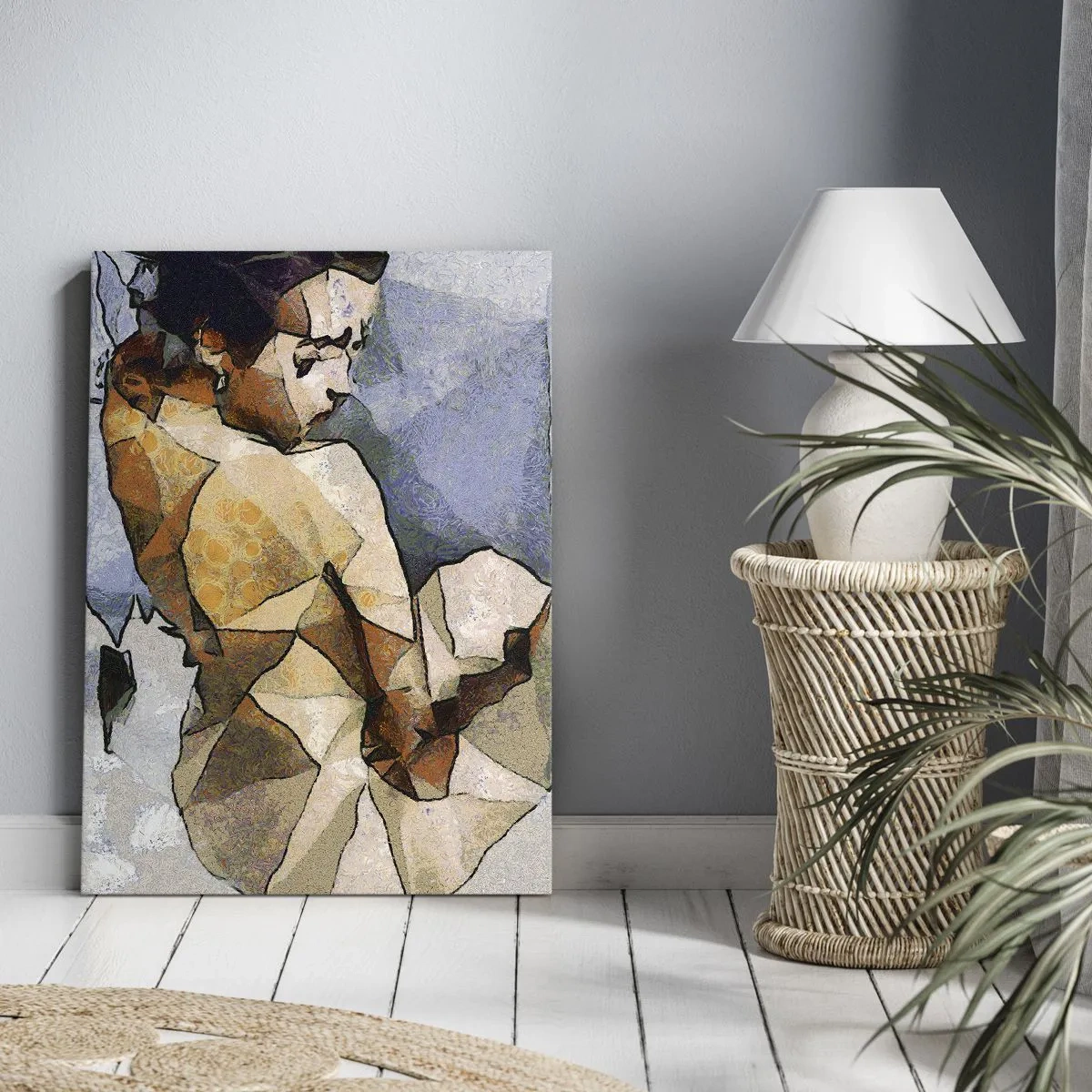 Cuadro sobre lienzo - Impresión de Imagen - En el espíritu del cubismo - 70x100 cm