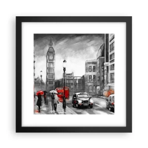 Póster en marco negro - No tan gris como la pintan - 30x30 cm