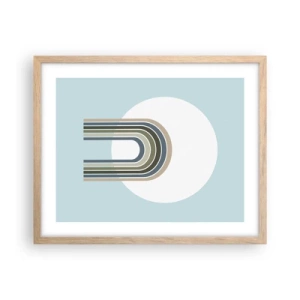 Póster en marco roble claro - Una atracción irresistible - 50x40 cm