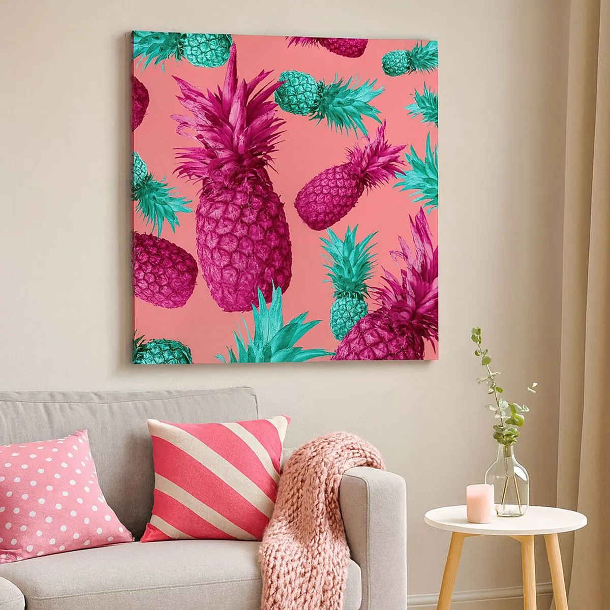 Cuadro sobre lienzo - Impresión de Imagen - La libertad es dulce - 30x30 cm