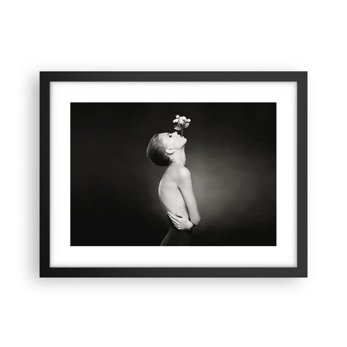 Póster en marco negro - Elegancia excéntrica - 40x30 cm