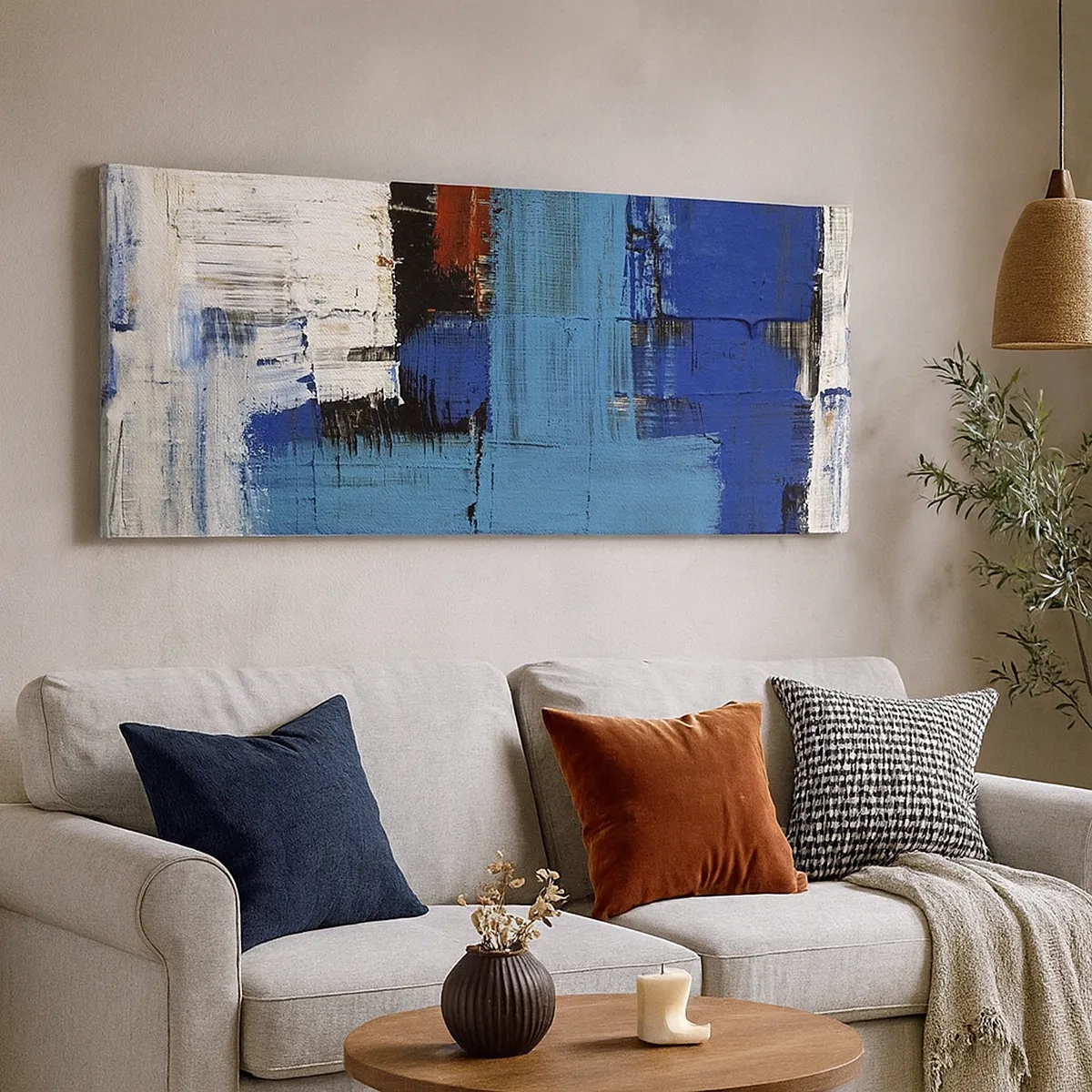 Cuadro sobre lienzo - Impresión de Imagen - El secreto del azul - 30x30 cm