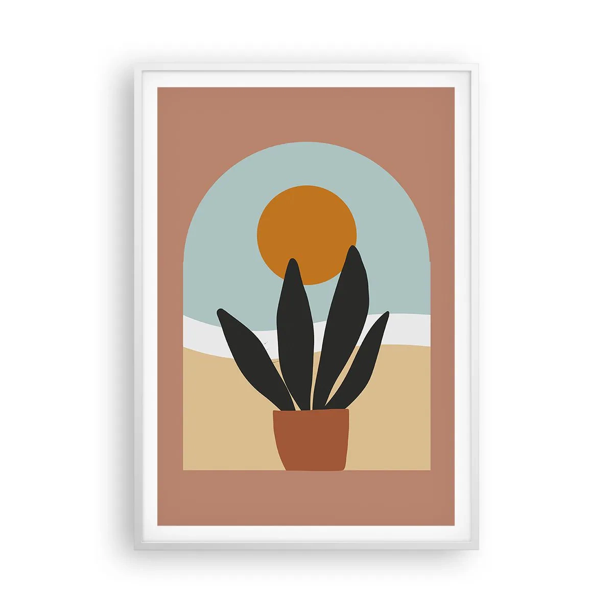 Póster en marco blanco - Pequeñas alegrías - 70x100 cm