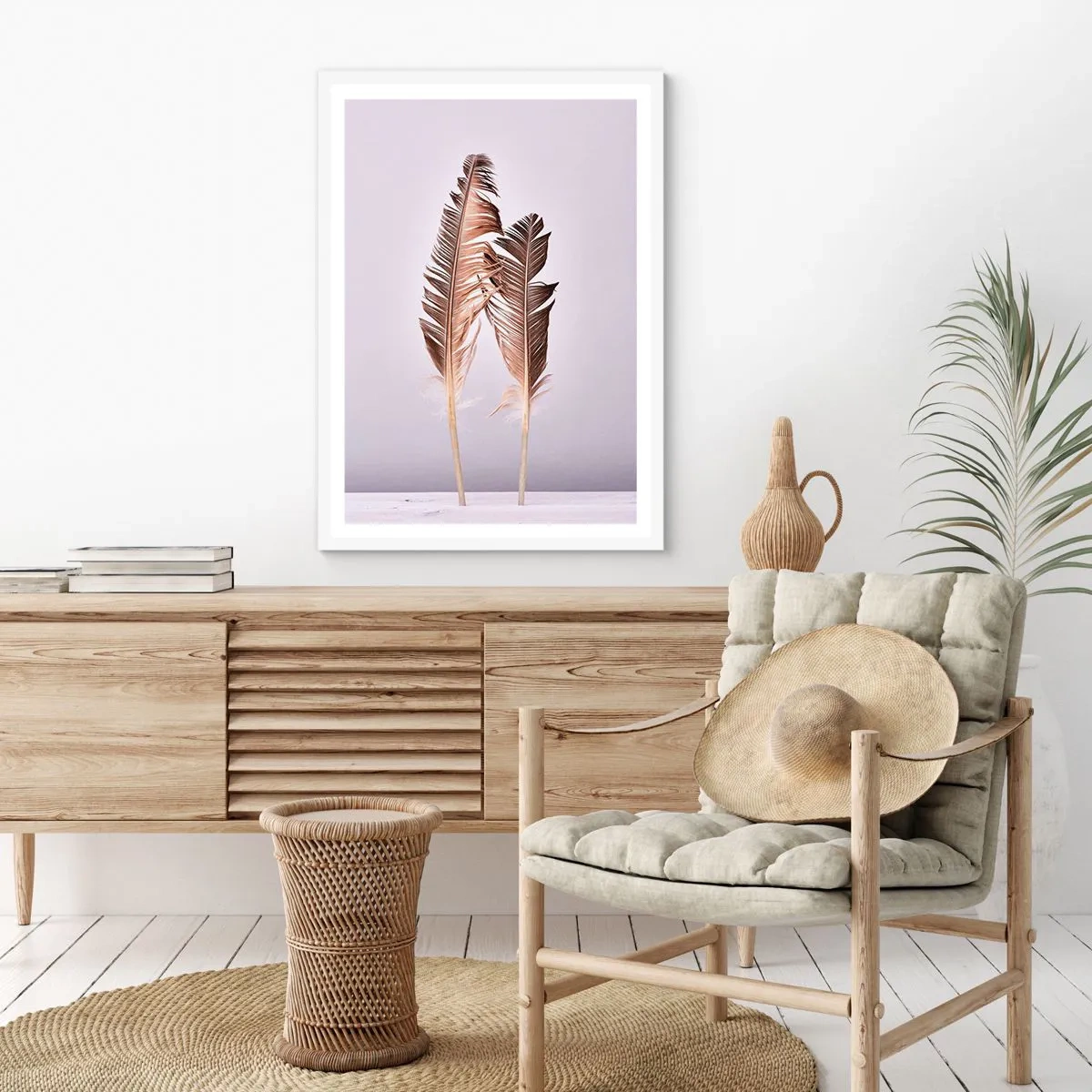 Póster en marco blanco - Contra la nada - 61x91 cm