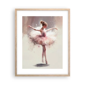 Póster en marco roble claro - Como un pájaro joven - 40x50 cm