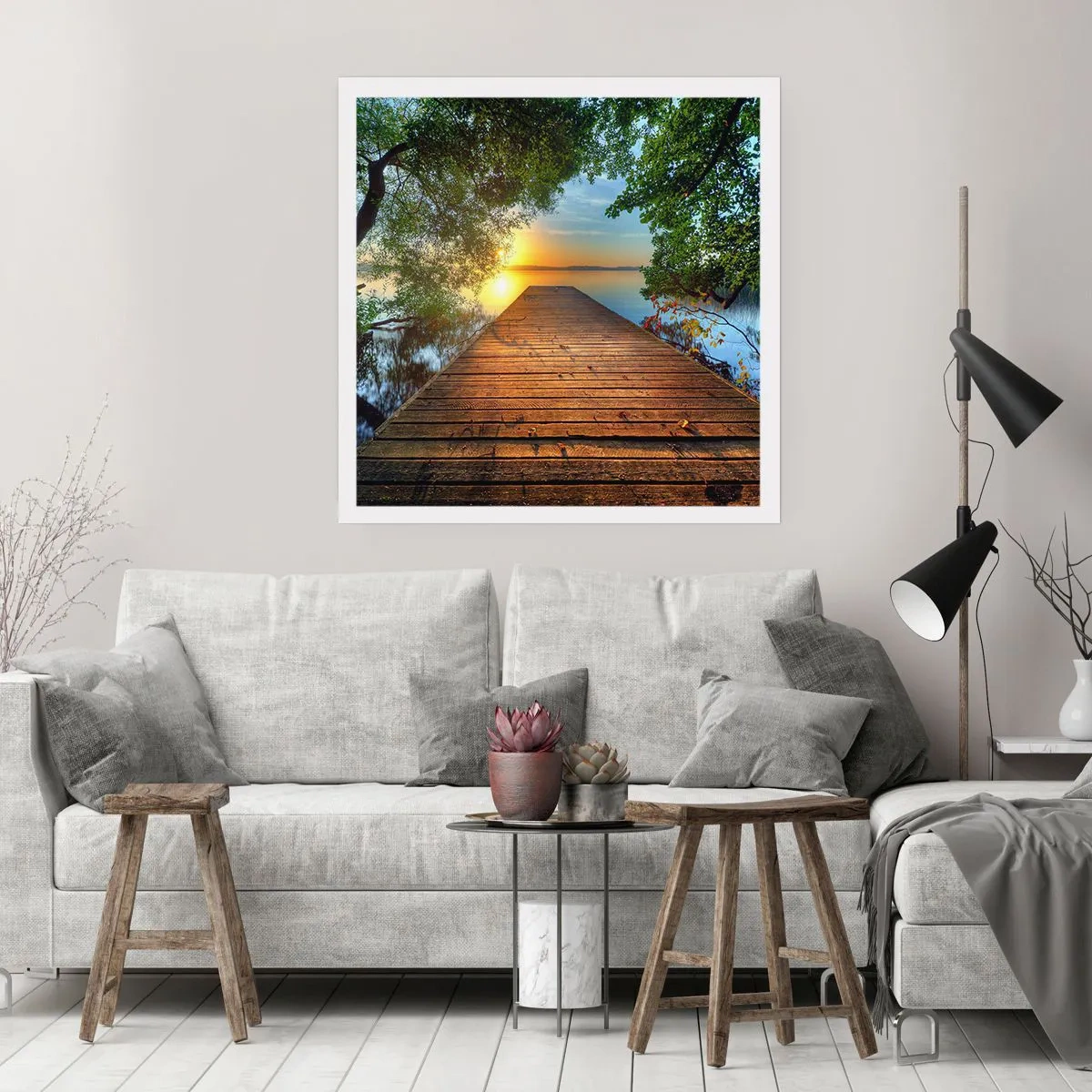 Póster - Tómate tu tiempo, siéntate - 30x30 cm