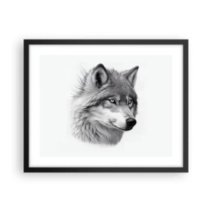 Póster en marco negro - Alfa - sin duda - 50x40 cm