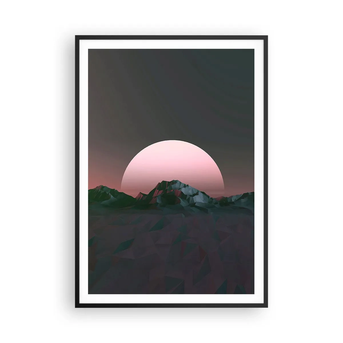 Póster en marco negro - En una galaxia muy muy lejana - 70x100 cm