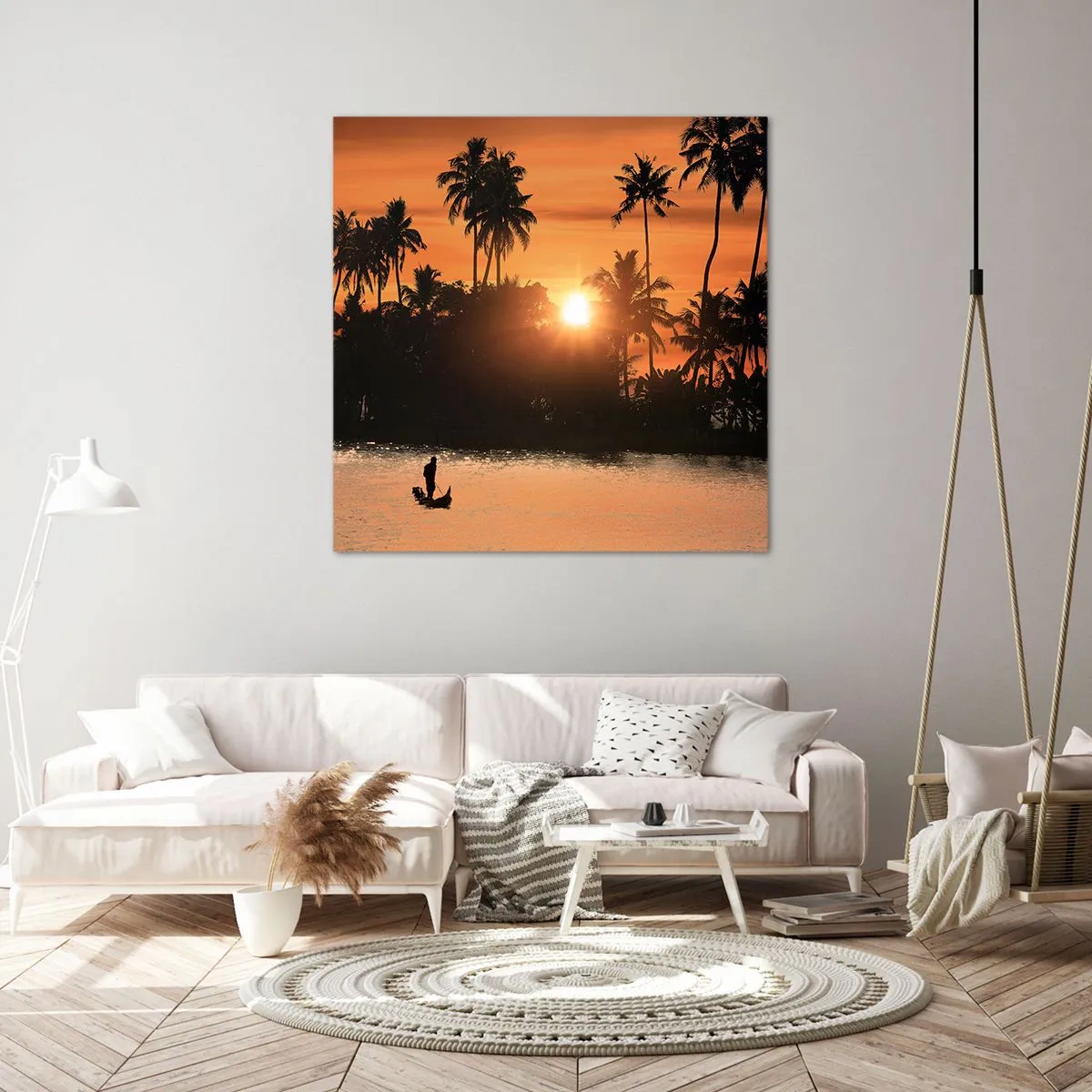 Cuadro sobre lienzo - Impresión de Imagen - Tiempo de descanso - 70x70 cm