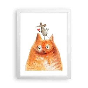 Póster en marco blanco - Paradojas del amor - 30x40 cm