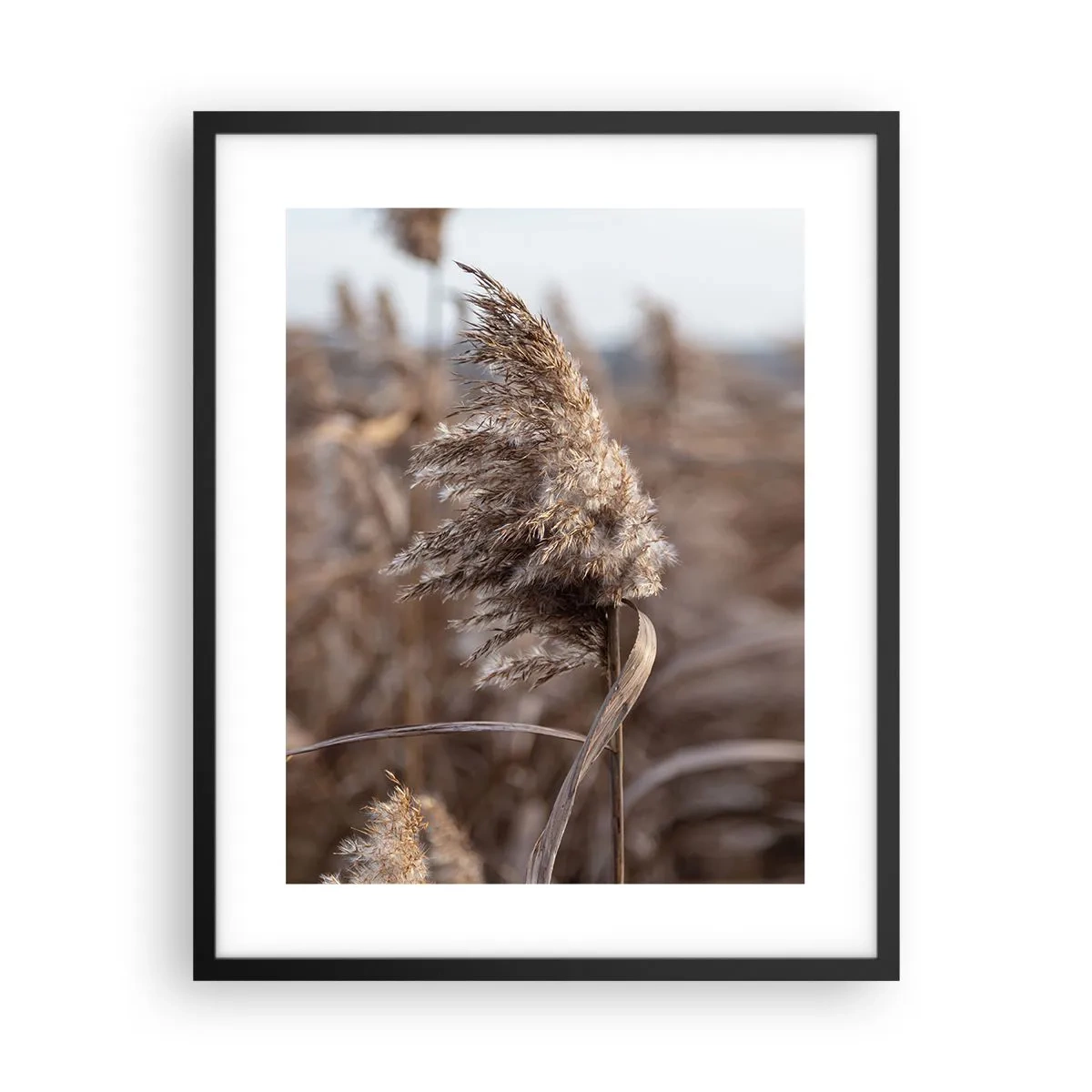 Póster en marco negro - Es hora de volar con el viento - 40x50 cm