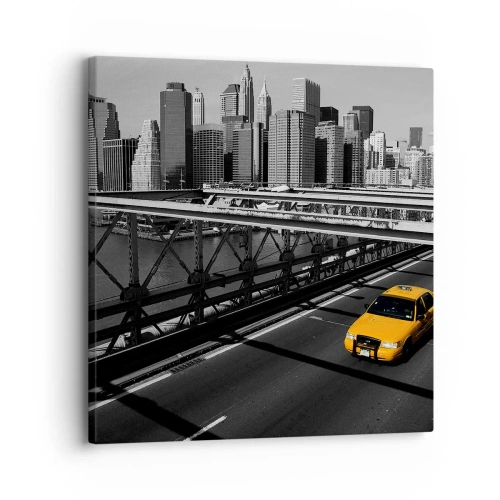 Cuadro sobre lienzo - Impresión de Imagen - El color de la gran ciudad - 30x30 cm
