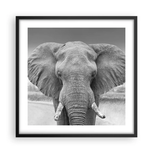 Póster en marco negro - Bienvenido a mi mundo - 50x50 cm