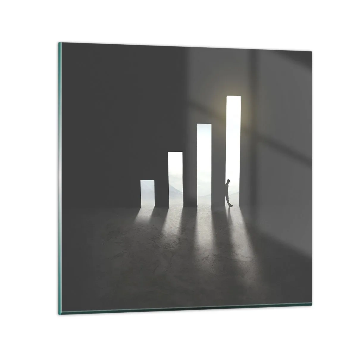 Cuadro sobre vidrio - Impresiones sobre Vidrio - El camino del éxito - 70x70 cm