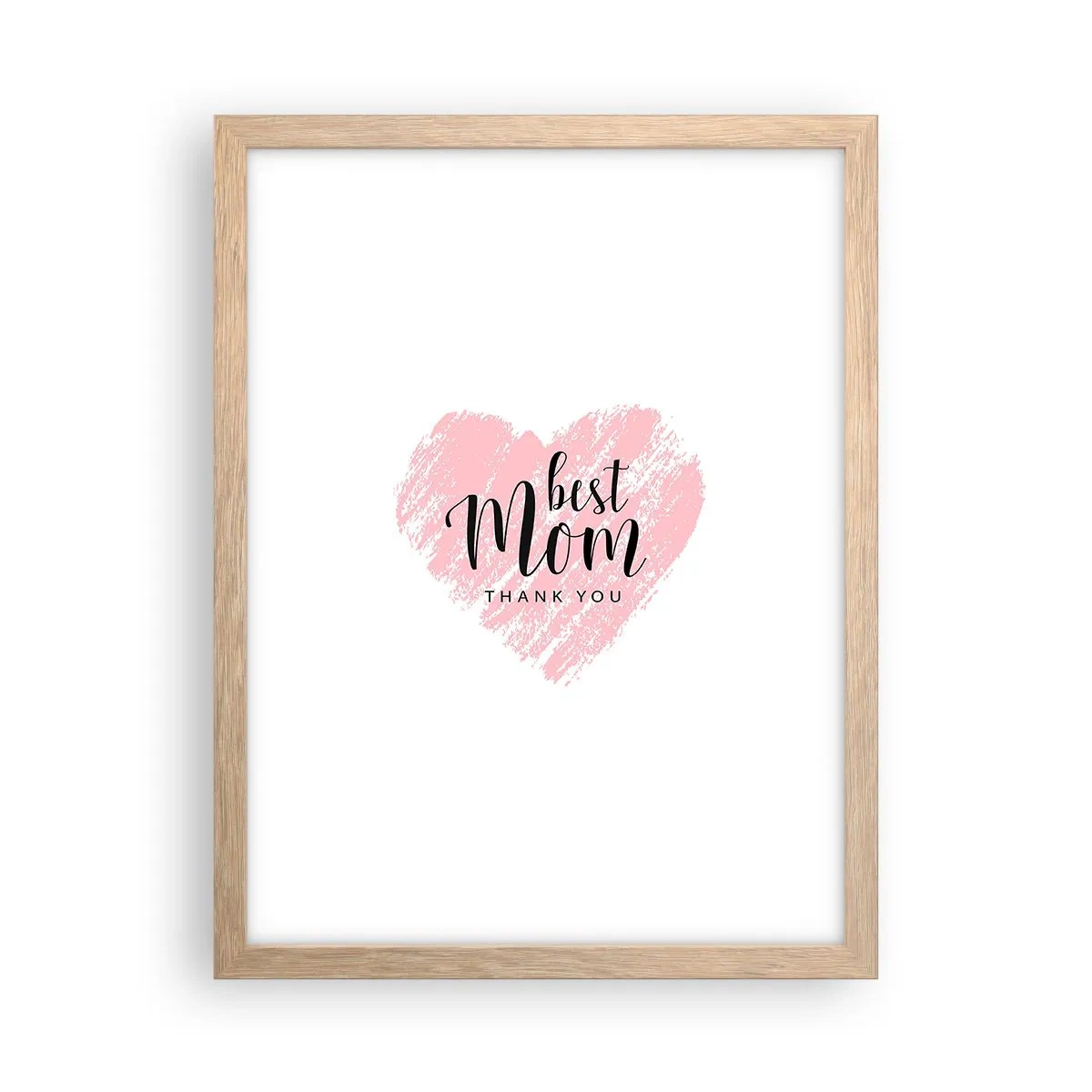 Póster en marco roble claro - En cualquier momento de tu vida - 30x40 cm