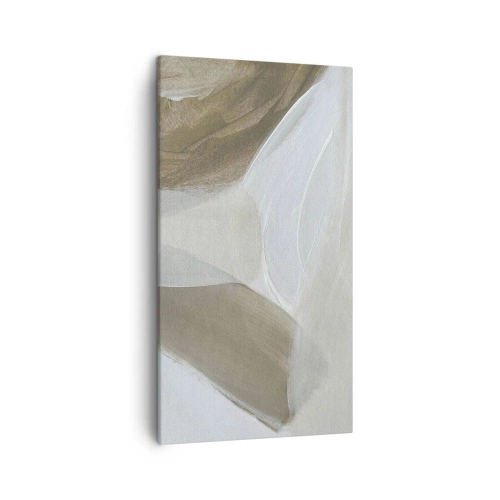 Cuadro sobre lienzo - Impresión de Imagen - Ola de blanco - 45x80 cm