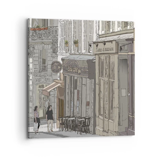 Cuadro sobre lienzo - Impresión de Imagen - Alegrías urbanas - 70x70 cm