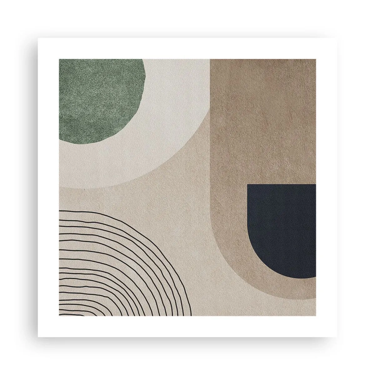 Póster - La delicadeza de un óvalo - 50x50 cm