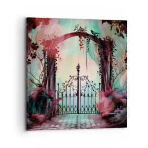 Cuadro sobre lienzo - Impresión de Imagen - Jardín secreto - 70x70 cm