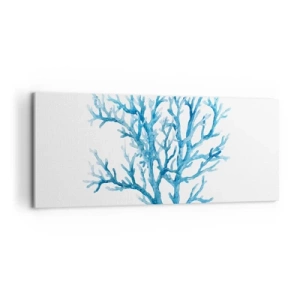 Cuadro sobre lienzo - Impresión de Imagen - Filigrana marina - 100x40 cm