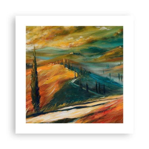 Póster - Paisaje toscano - 40x40 cm