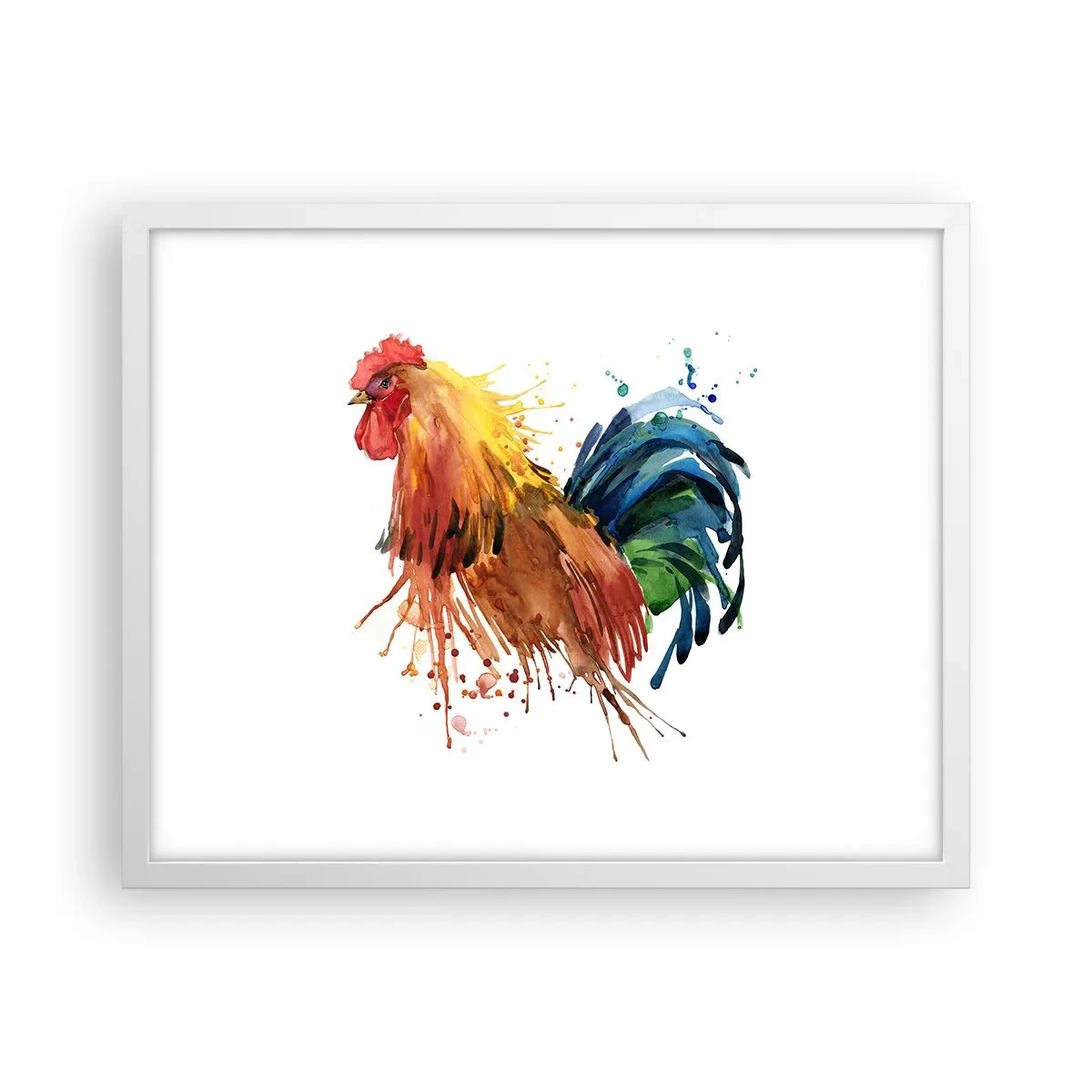 Póster en marco blanco - Un manto real, un orgullo real - 50x40 cm