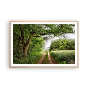 Póster en marco roble claro - Ensueño - 91x61 cm