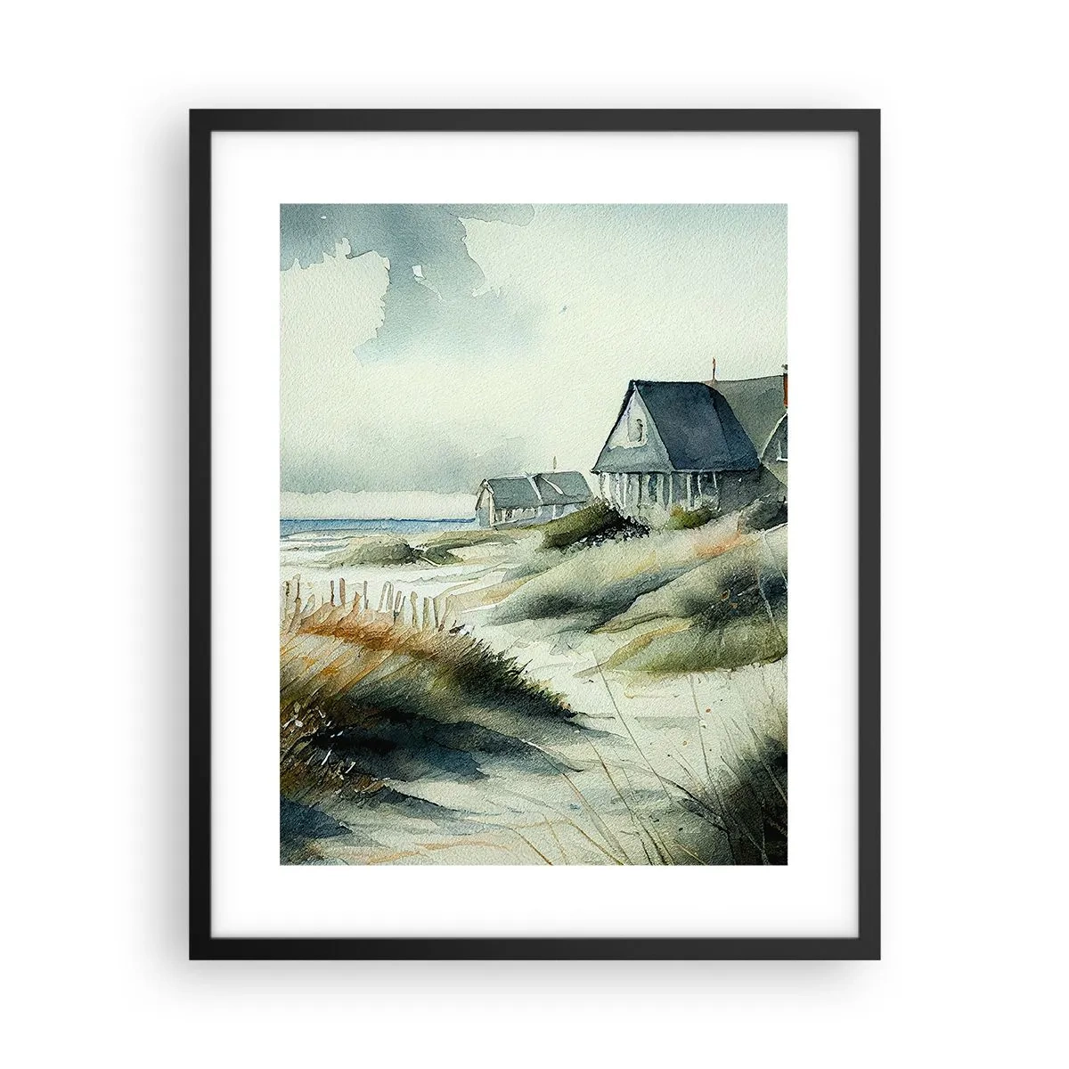 Póster en marco negro - Lejos del bullicio - 40x50 cm