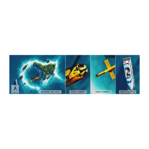 Muestra de fotomural Premium Sand - Cómprate una isla - Paisaje, Isla, Playa - 100x30 cm