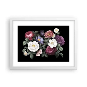 Póster en marco blanco - De un jardín inglés - 40x30 cm
