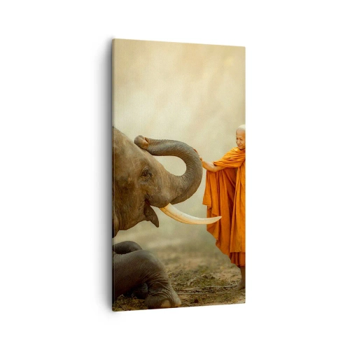 Cuadro sobre lienzo - Impresión de Imagen - Un encuentro en un viaje - 55x100 cm
