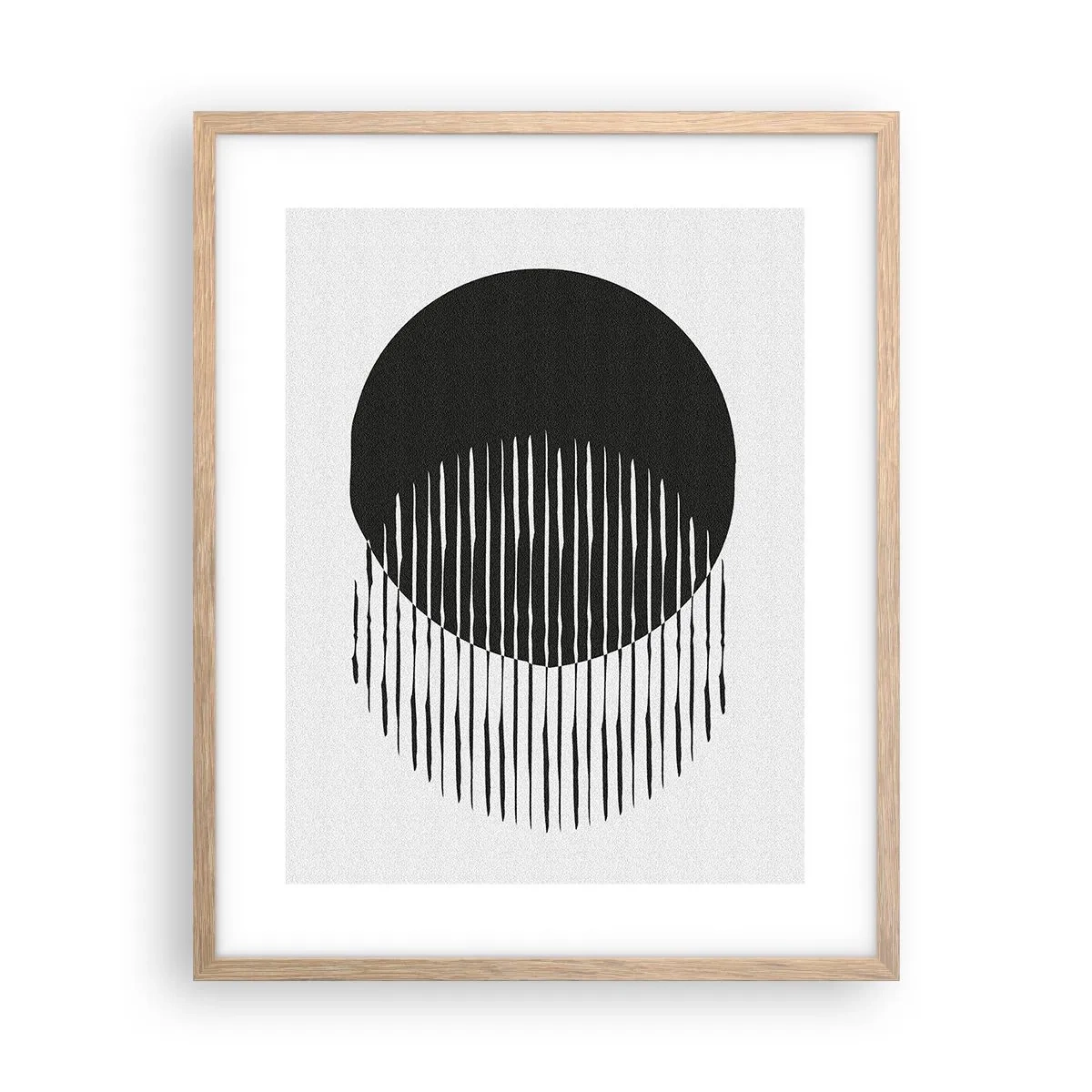 Póster en marco roble claro - Su alter ego - 40x50 cm