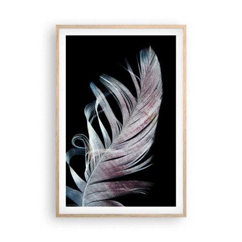 Póster en marco roble claro - Piensa en el tacto - 61x91 cm