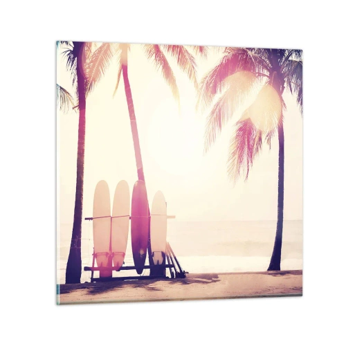 Cuadro sobre vidrio - Impresiones sobre Vidrio - Va a ser un gran día - 30x30 cm