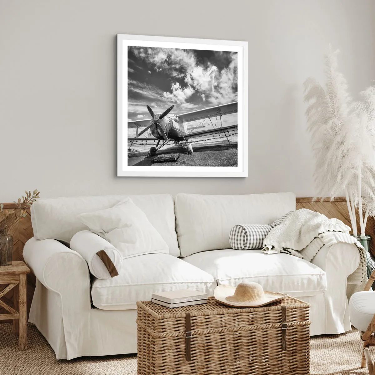 Póster en marco blanco - No puedo esperar - 40x40 cm