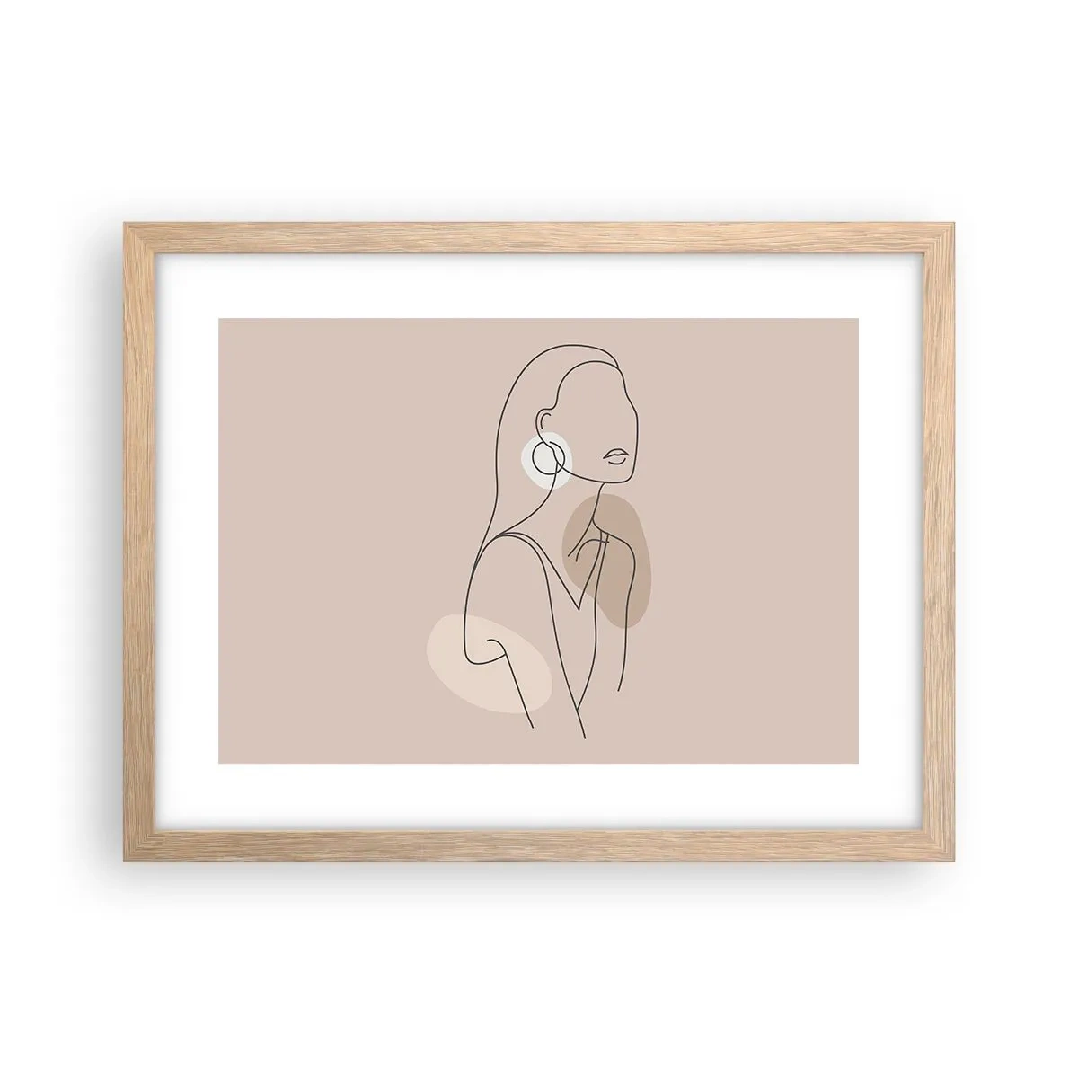 Póster en marco roble claro - Un icono de la inocencia - 40x30 cm