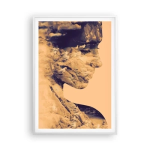 Póster en marco blanco - Hermosa por naturaleza - 70x100 cm