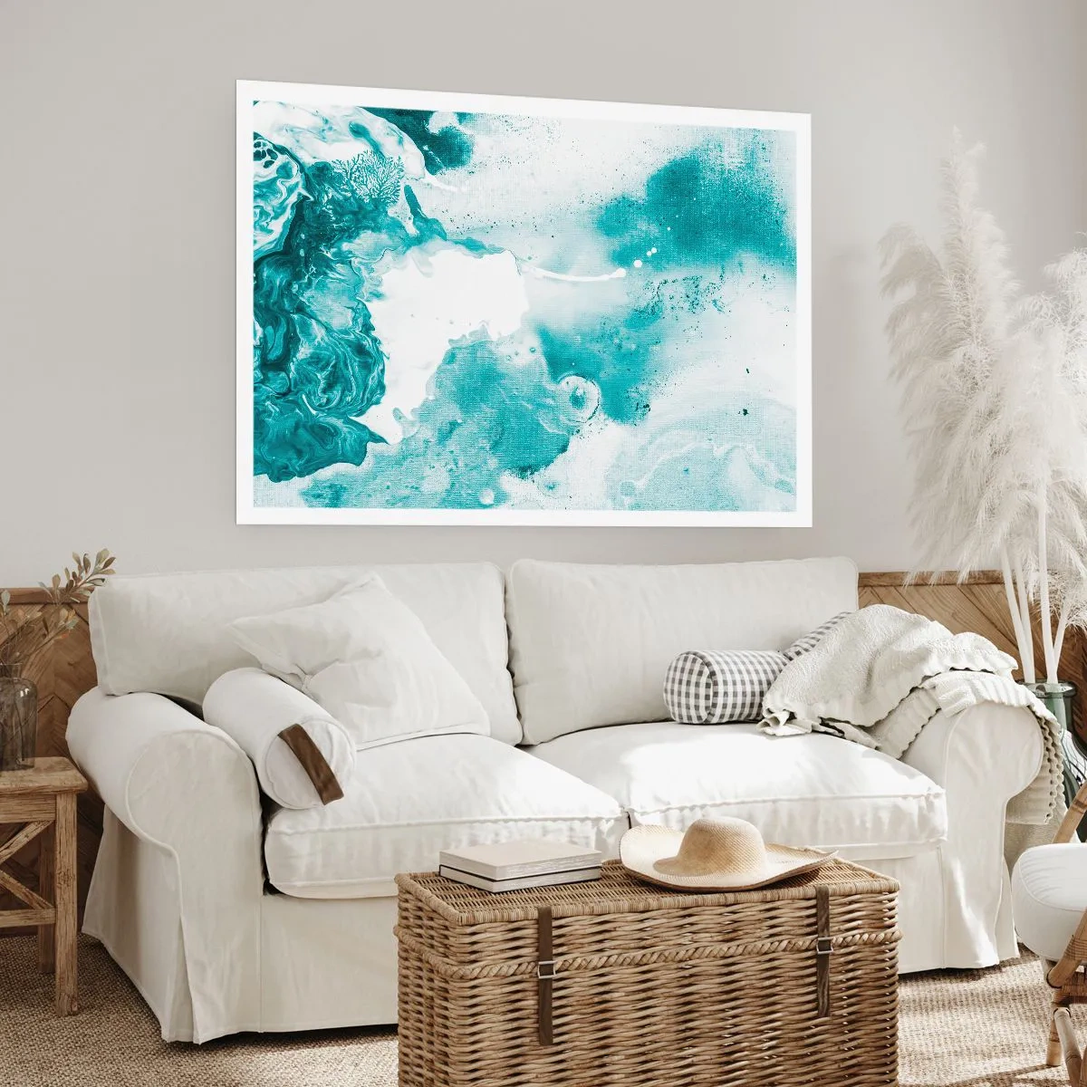 Póster - Remansos de azul - 50x40 cm