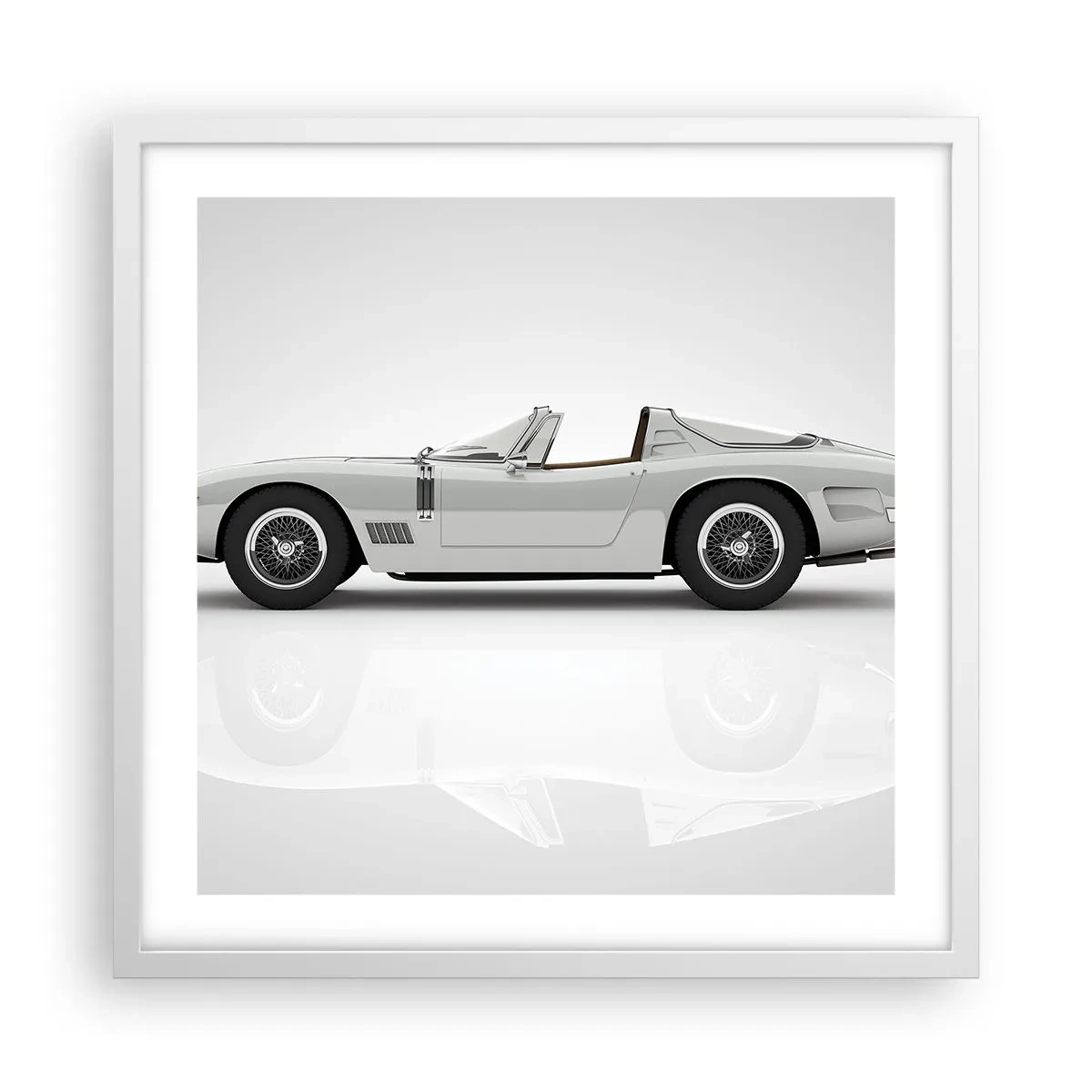 Póster en marco blanco - Una promesa de diversión - 50x50 cm