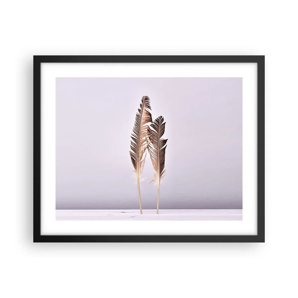 Póster en marco negro - Contra la nada - 50x40 cm