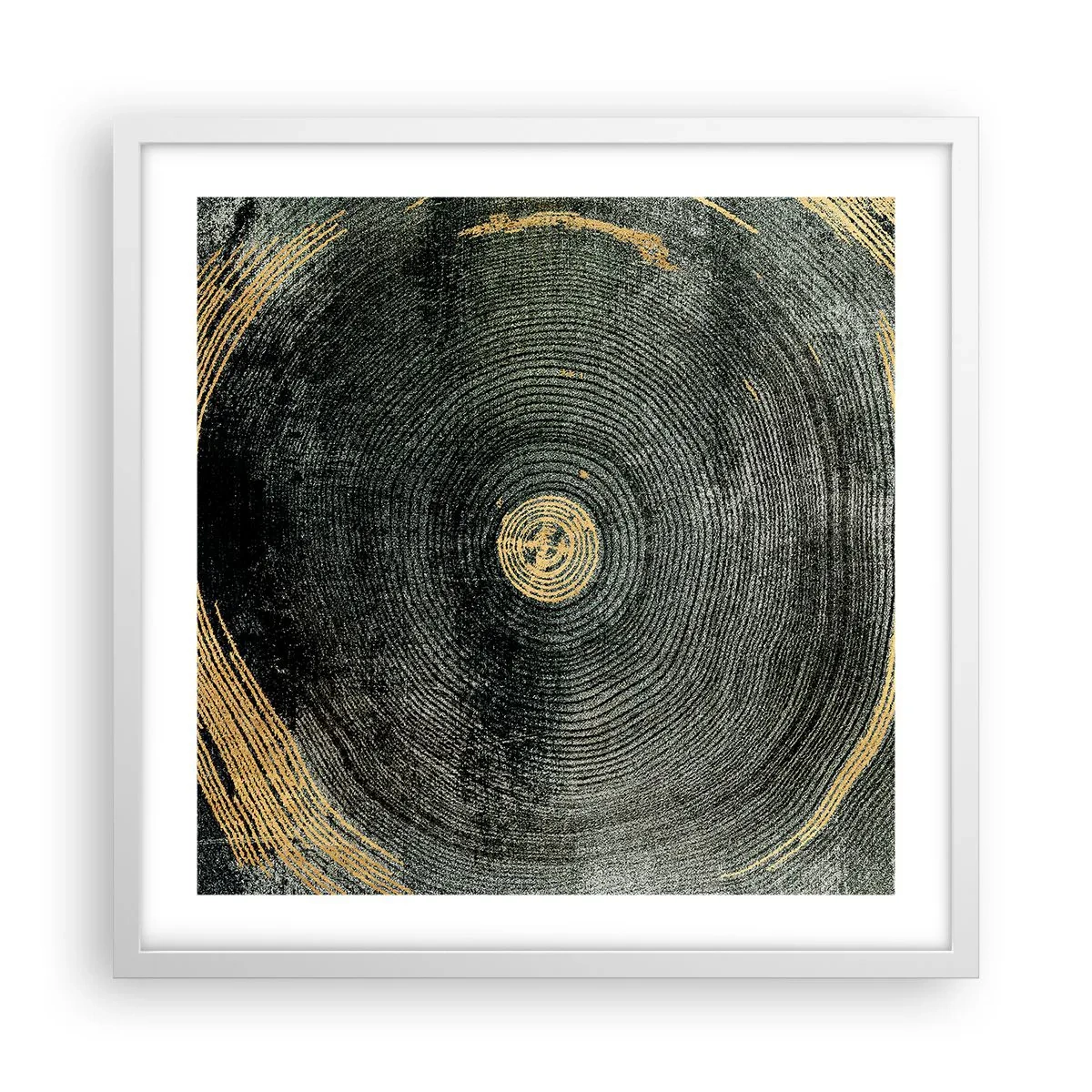 Póster en marco blanco - Cambio y perpetuidad - 50x50 cm