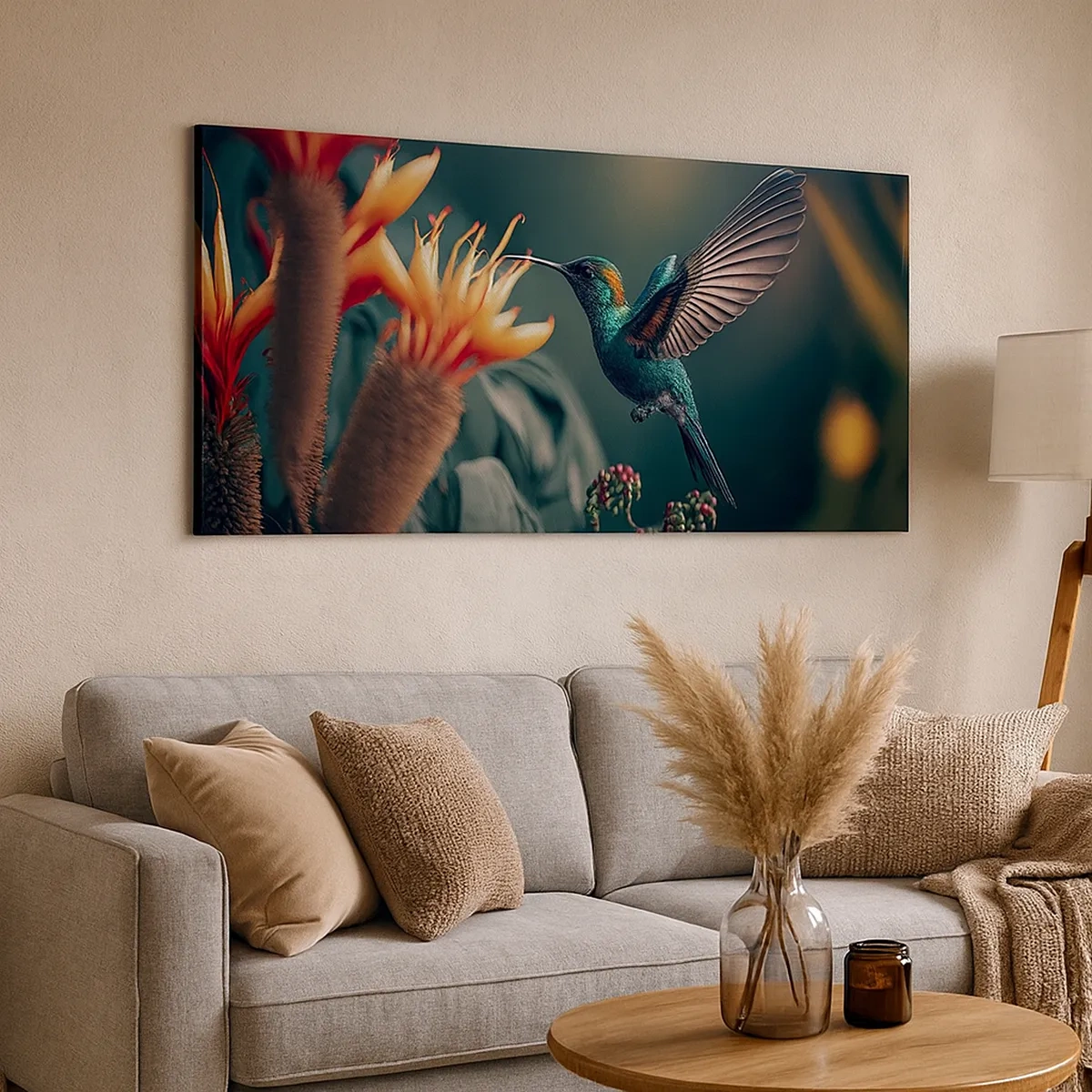 Cuadro sobre lienzo - Impresión de Imagen - Una vida verdaderamente colorida - 30x30 cm