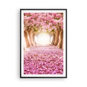 Póster en marco negro - El camino al paraíso - 61x91 cm