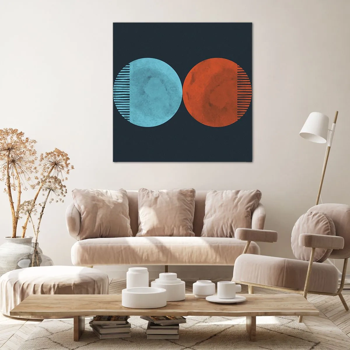 Cuadro sobre lienzo - Impresión de Imagen - ¿Solo geometría? - 50x50 cm