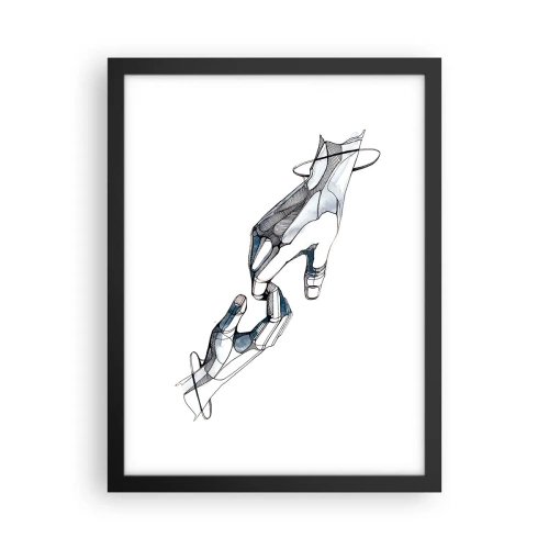 Póster en marco negro - Un buen gesto - 30x40 cm