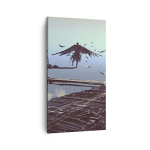 Cuadro sobre lienzo - Impresión de Imagen - Ícaro eternamente vivo - 45x80 cm