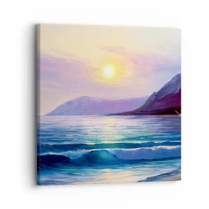 Cuadro sobre lienzo - Impresión de Imagen - Cristal de agua y aire - 30x30 cm