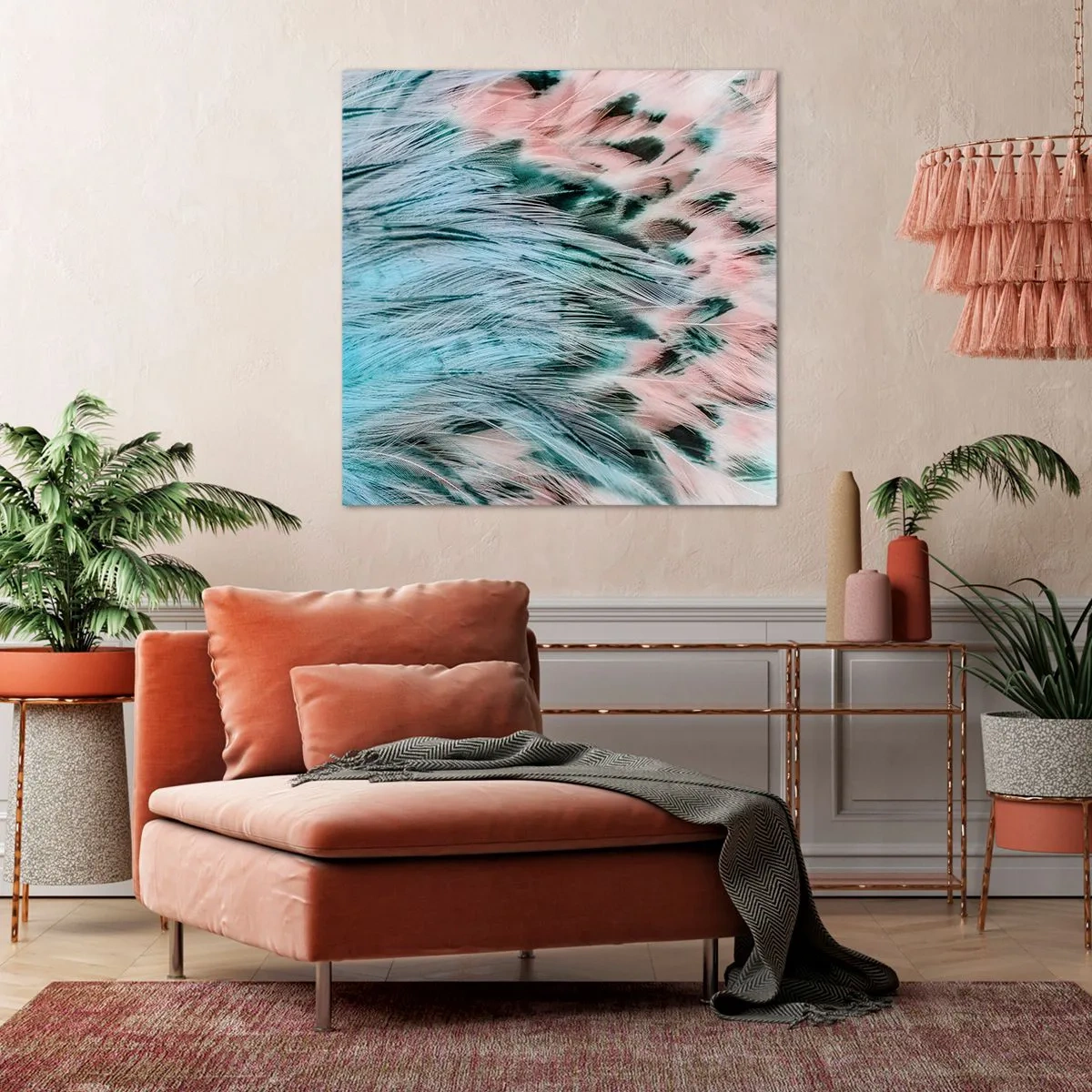 Cuadro sobre lienzo - Impresión de Imagen - Suavidad rosa zafiro - 40x40 cm