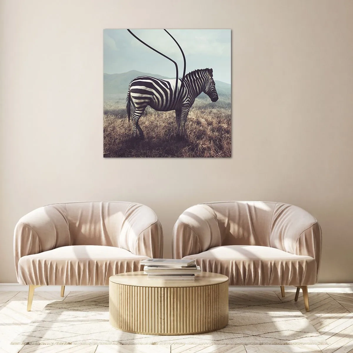 Cuadro sobre vidrio - Impresiones sobre Vidrio - Fallo en Matrix - 50x50 cm