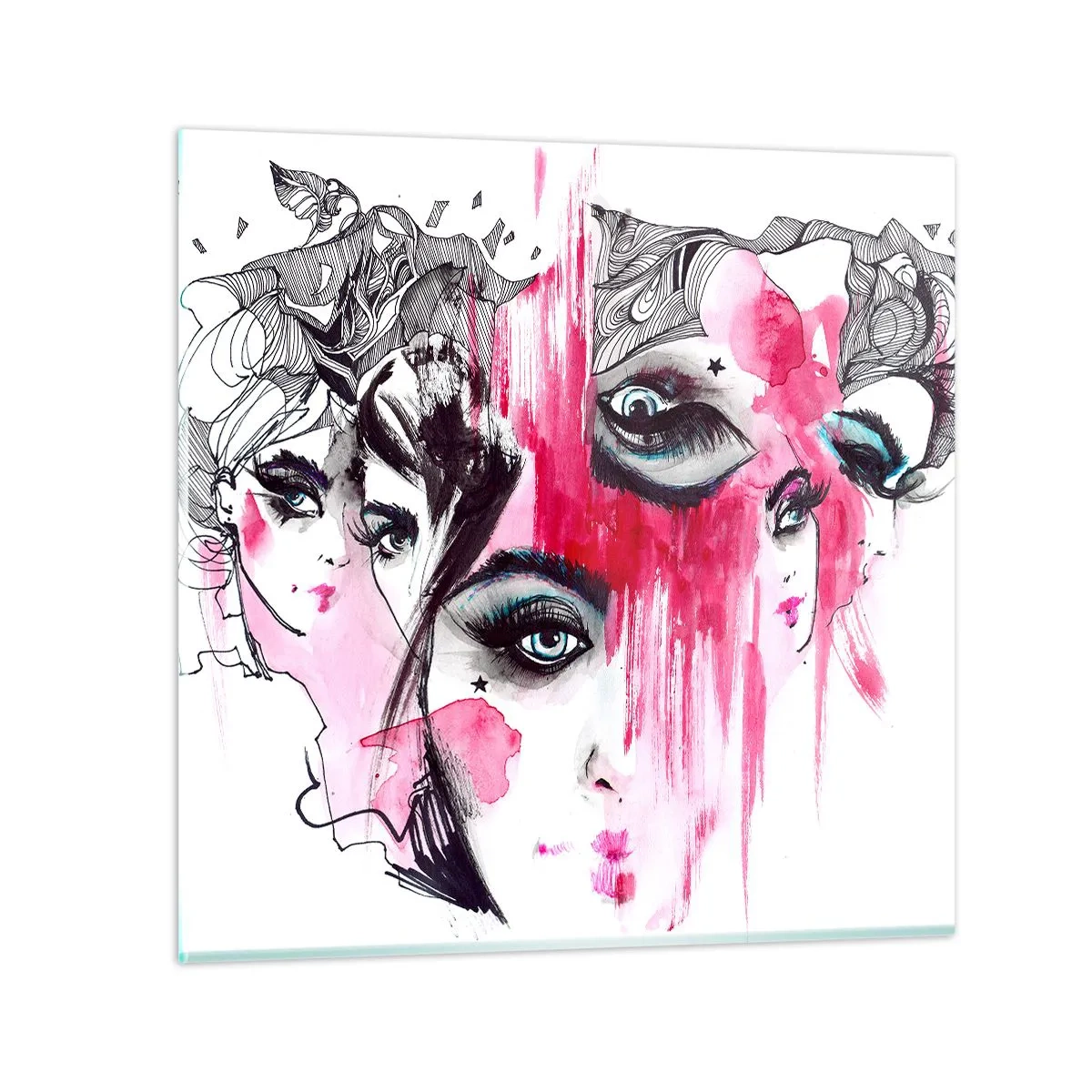 Cuadro sobre vidrio - Impresiones sobre Vidrio - , - 50x50 cm